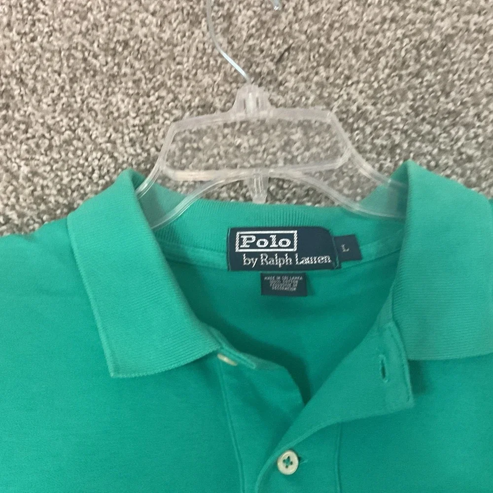 Lot‎ of 3 Ralph Lauren Blue Silver Tag Preppy Golf Polo Shirt Sz L
